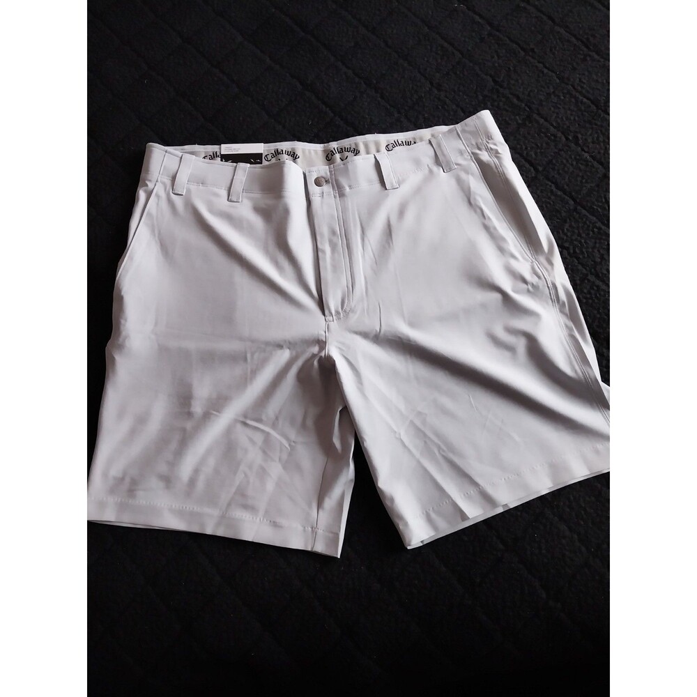 Callaway Men's Stretch Opti Dri Media Pocket Performance Golf Shorts 40 New Gray